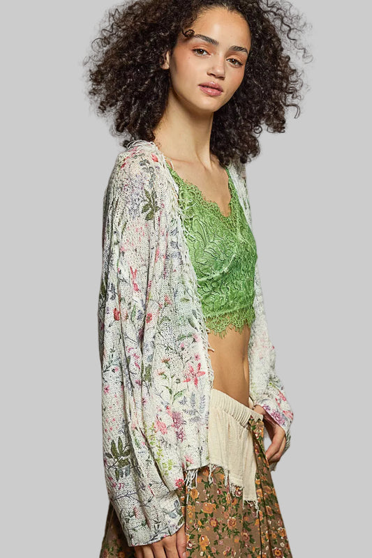 Aubrey Floral Boho Cardigan