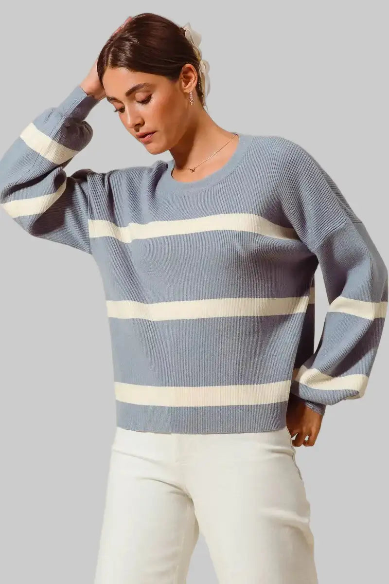 Lydia Ribbed Striped Sweater