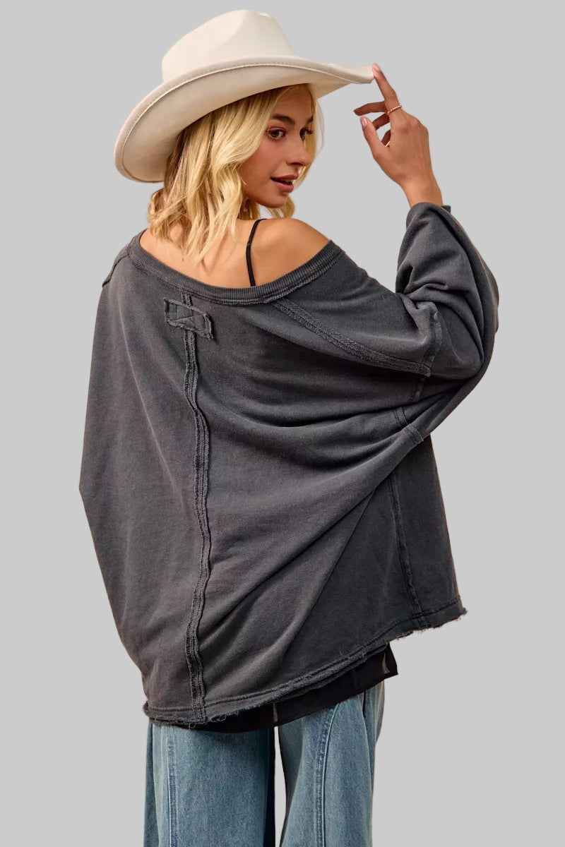 Marie French Terry Oversized Sweatshirt