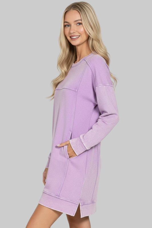 Sophie Terry Lavender Sweatshirt Dress