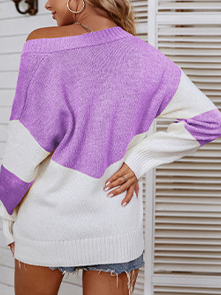 Bohemian Ribbed Mock Neck Lantern Sleeve Sweater Dress