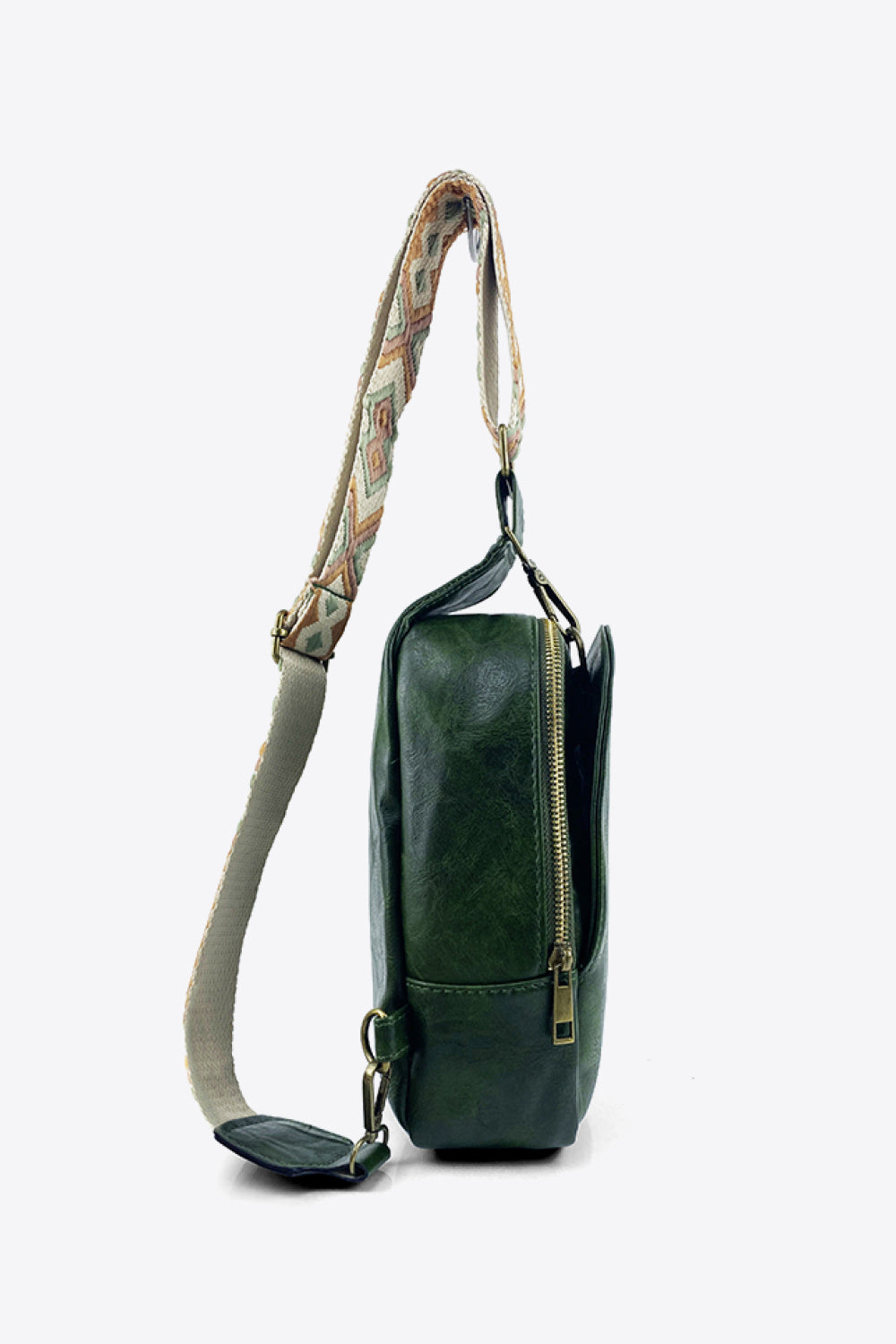 Bohemian Adjustable Strap PU Leather Sling Bag