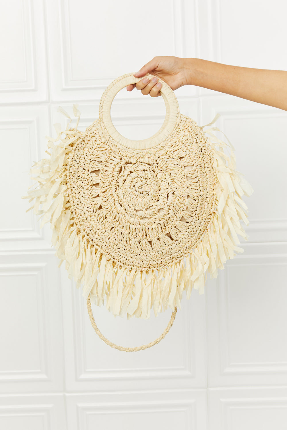 Bohemian Found My Paradise Straw Handbag