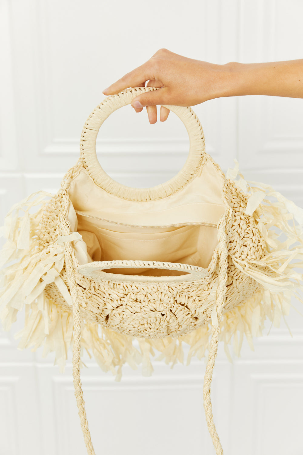 Bohemian Found My Paradise Straw Handbag