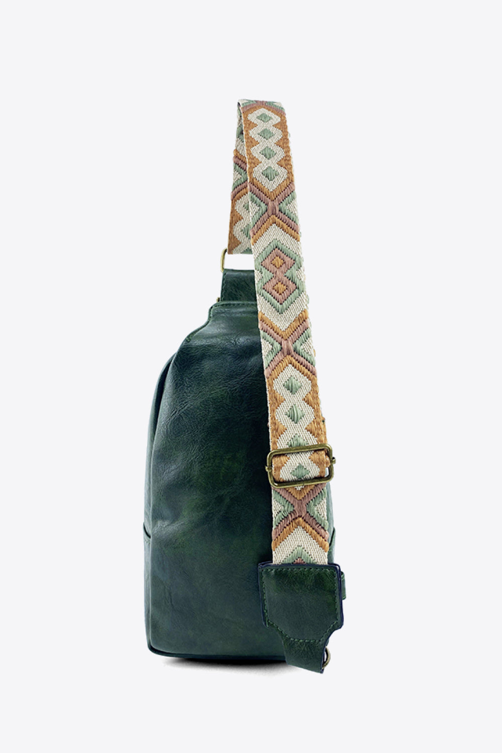 Bohemian Adjustable Strap PU Leather Sling Bag