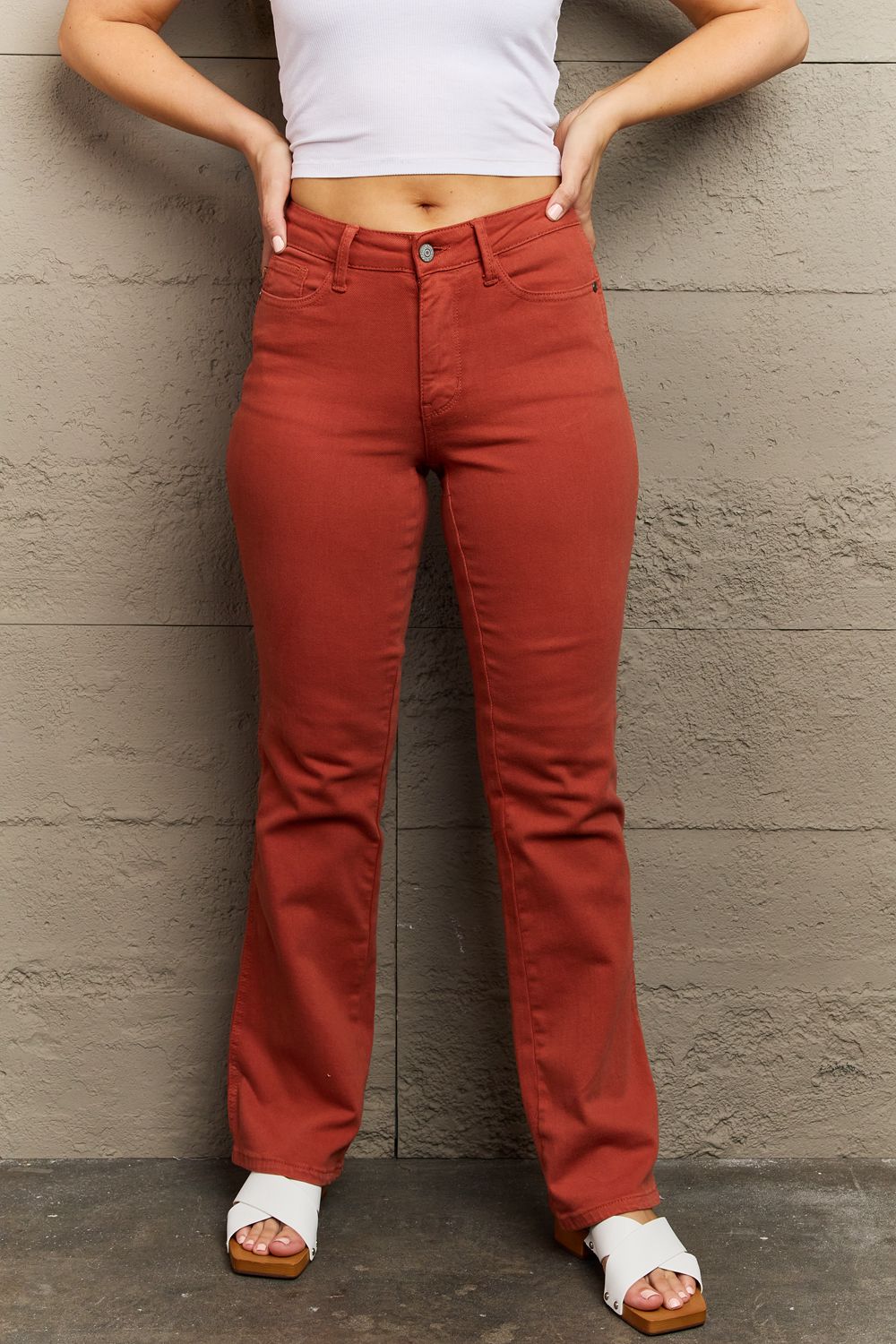 Bohemian Judy Blue Olivia Mid Rise Slim Bootcut Jeans