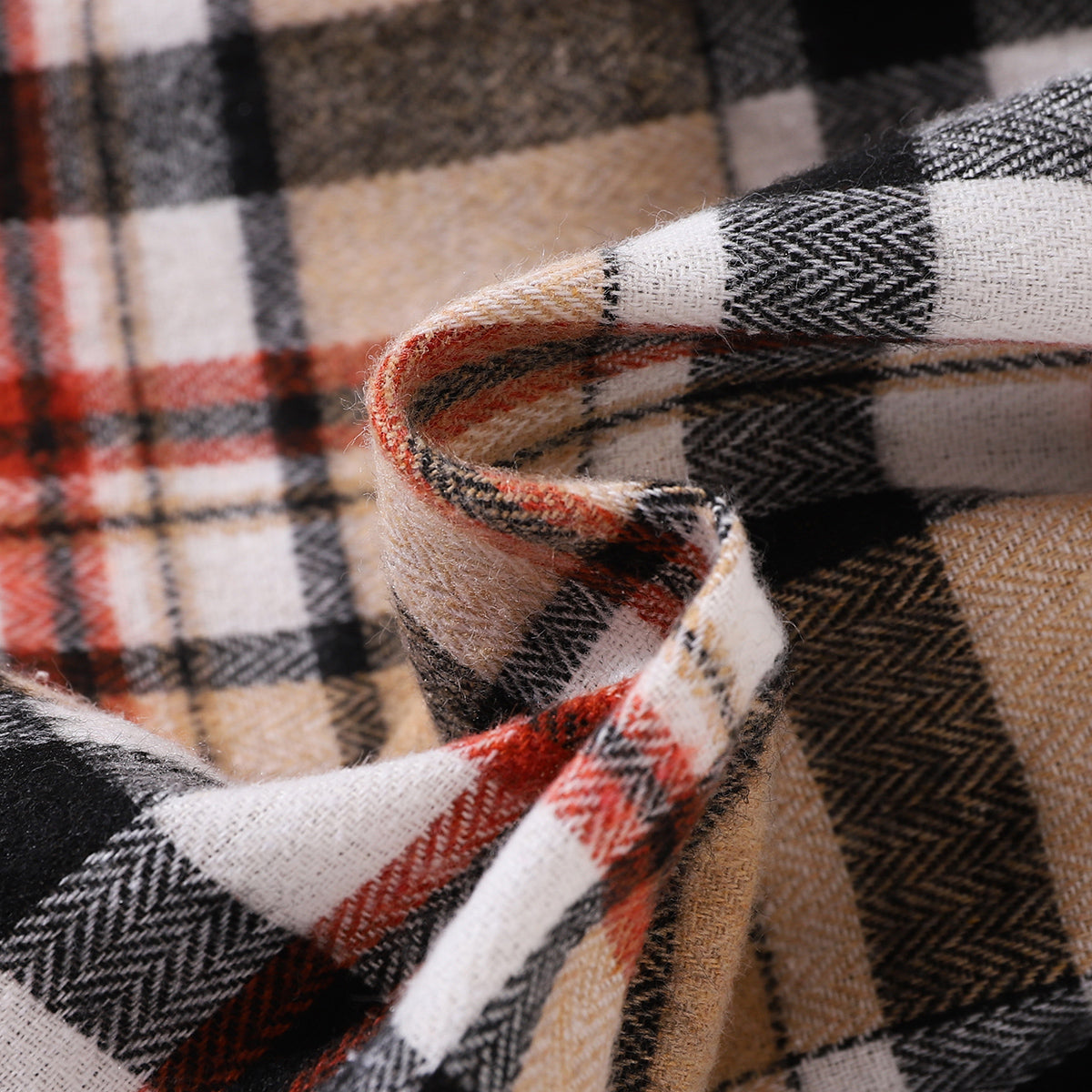 Little Baby Girl Plaid Collared Bow Detail Dress