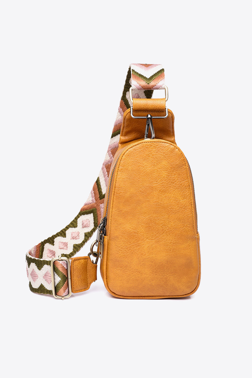 Bohemian Adjustable Strap PU Leather Sling Bag