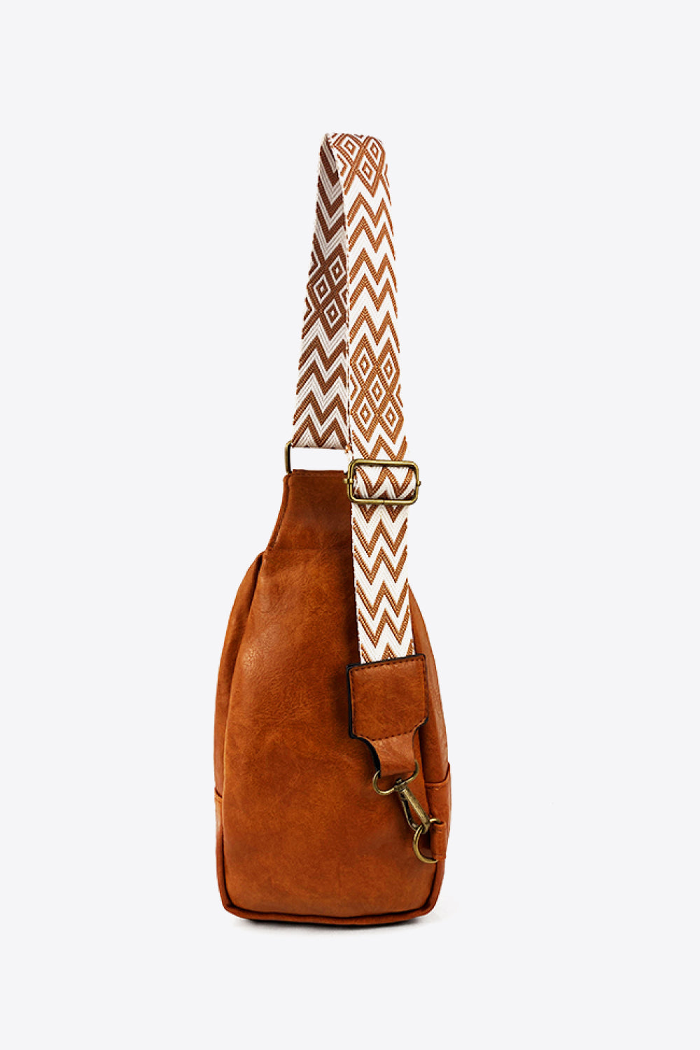 Bohemian Adjustable Strap PU Leather Sling Bag