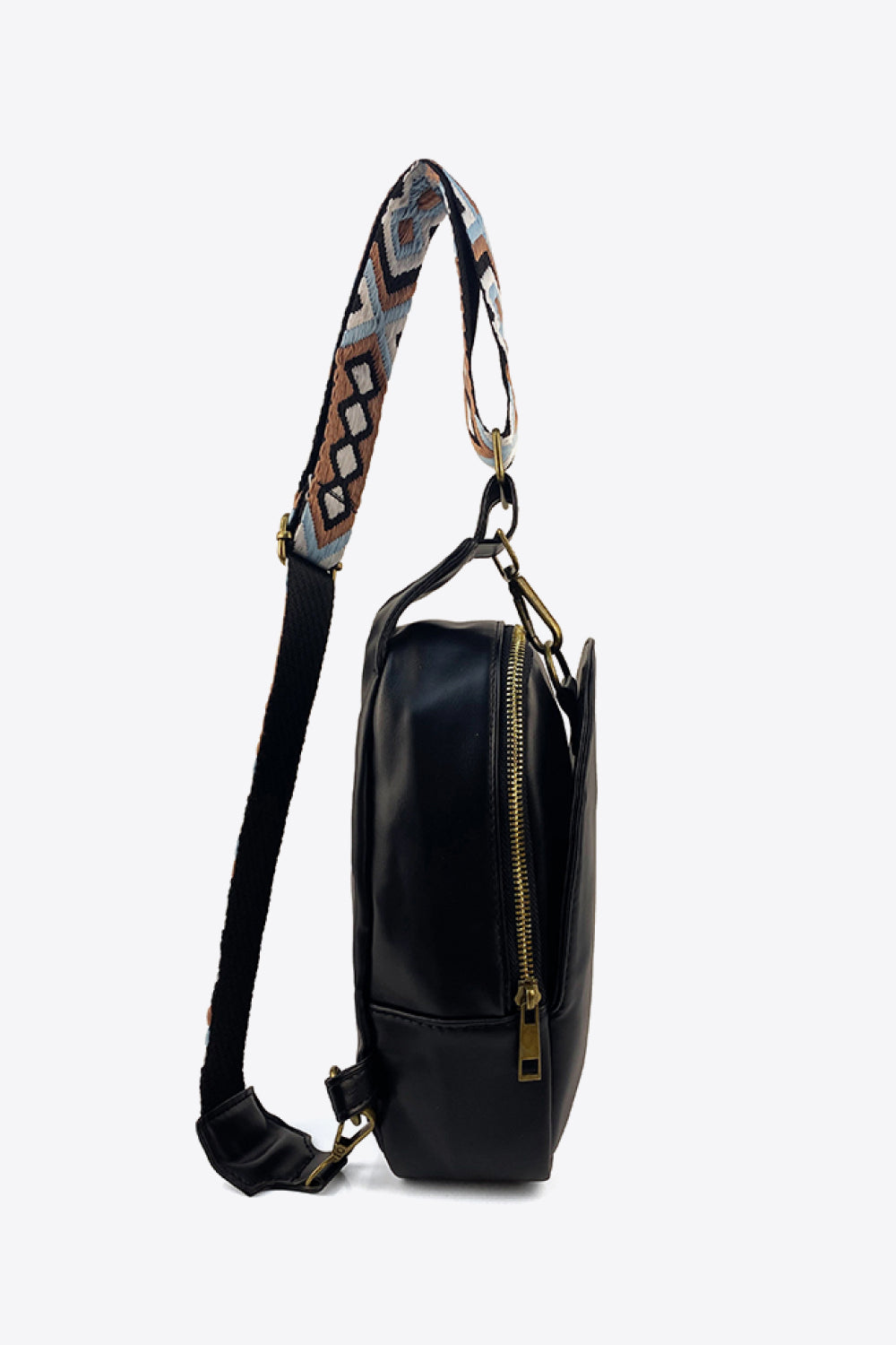 Bohemian Adjustable Strap PU Leather Sling Bag