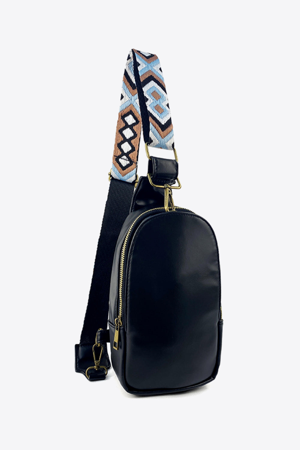 Bohemian Adjustable Strap PU Leather Sling Bag