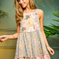 Bohemian Full Skirt Floral Patten Midi Long Dress