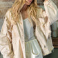 Bohemian POL Fringe Distressed Oversized Jacket
