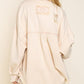 Bohemian POL Fringe Distressed Oversized Jacket