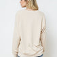 Bohemian French Terry Tennis Graphic Pullover Sweatshirt