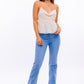 Bohemian Sexy Spaghetti Detail Cowl Neck Cami Top