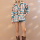 Bohemian Aztec Western Shacket