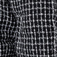 Bohemian Tweed Crop Puffer Jacket