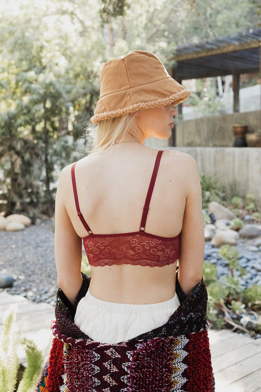 Bohemian Velvet Longline Lace Bralette – OliverandJade