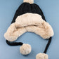Bohemian Winter Cable Weave Pom Trapper Hat