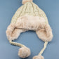 Bohemian Winter Cable Weave Pom Trapper Hat