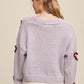 Bohemian Lots of Love Knit Copped Heart Cardigan