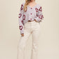 Bohemian Lots of Love Knit Copped Heart Cardigan