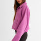 Bohemian Pocket Detail Boxy Fleece Pullover Sweater