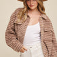 Bohemian Soft Ribbed Fleece Shirt Jacket - Shacket