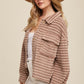 Bohemian Soft Ribbed Fleece Shirt Jacket - Shacket