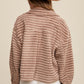 Bohemian Soft Ribbed Fleece Shirt Jacket - Shacket