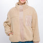 Bohemian Sherpa Puffer Full Zip Jacket