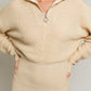 Bohemian Zipper Sweater Mini Dress