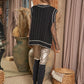 Bohemian Solid V-Neck Sleeveless Pocket Detail Sweater