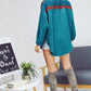 Bohemian Plaid Aztec Printed Button Down Long Sleeve Shirt Jacket