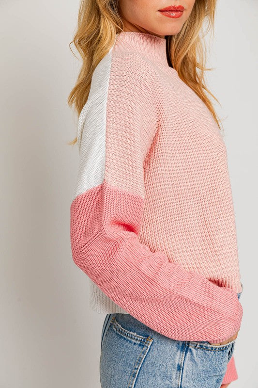 Bohemian Color Block Oversize Sweater