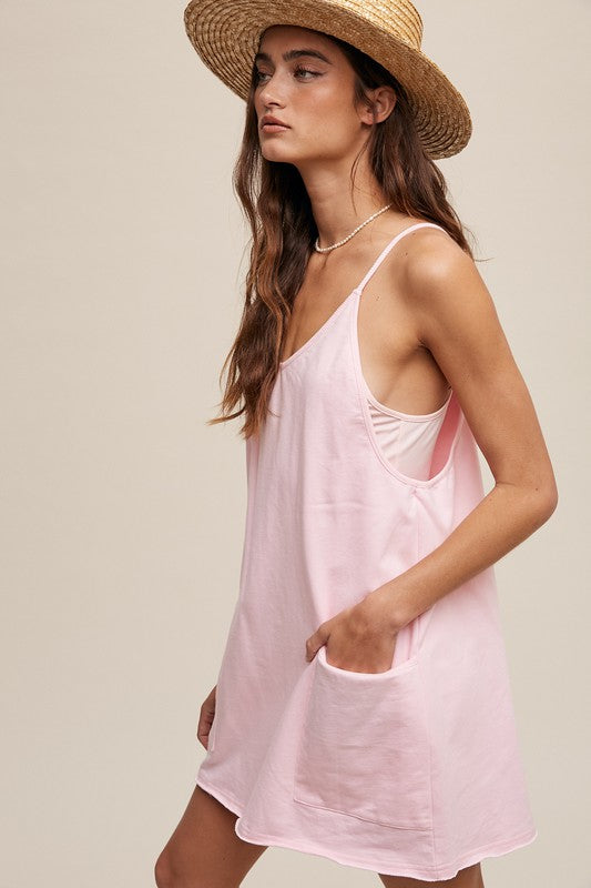 Bohemian Sporty Mini Dress With Built in Romper Liner