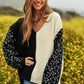Bohemian Leopard Oversized Half and Half Pullover Sweater