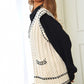 Bohemian Solid V-Neck Sleeveless Pocket Detail Sweater