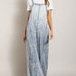Bohemian Denim Washed Tie Dye Tencel Jumpsuit
