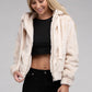 Bohemian Soft Plush Fluffy Zip-Up Teddy Hoodie