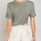 Bohemian POL Girly Meets Basic Short Sleeve Top