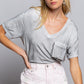 Bohemian POL Girly Meets Basic Short Sleeve Top