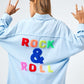 Bohemian Multi Color Rock & Roll Fringed Hem Detail Shirt