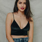Bohemian Velvet Longline Bralette
