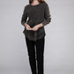 Bohemian Washed Baby Waffle Long Sleeve Top