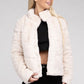 Bohemian Plush Fluffy Zip-Up Sweater Jacket