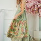 Bohemian Full Skirt Floral Patten Midi Long Dress