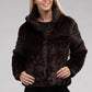 Bohemian Plush Fluffy Zip-Up Sweater Jacket