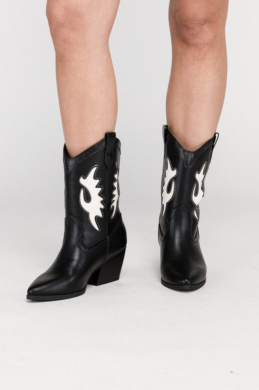Bohemian Giga Western High Ankle Boots